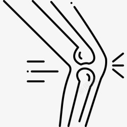 膝盖图标骨科骨骼膝盖图标高清图片