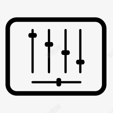 混音器音量音乐图标图标