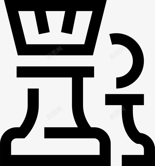 国际象棋棋盘将死图标svg_新图网 https://ixintu.com 国际象棋 头脑 将死 棋盘 游戏 简单的商品服务