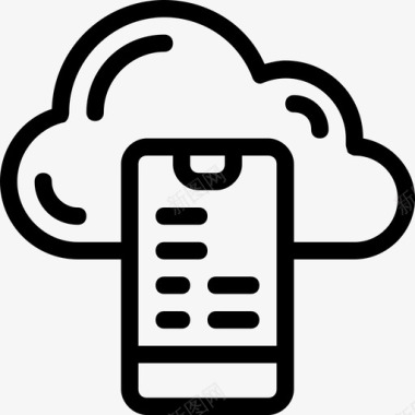 云移动数据库电话图标图标