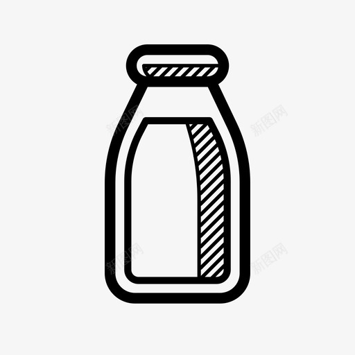 奶瓶羊奶日用品图标svg_新图网 https://ixintu.com 奶瓶 日用品 羊奶