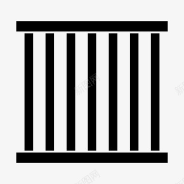 监狱笼子禁闭图标图标