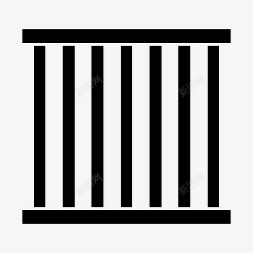 监狱笼子禁闭图标svg_新图网 https://ixintu.com 刑法 监狱 禁闭 笼子 罪犯 警察局