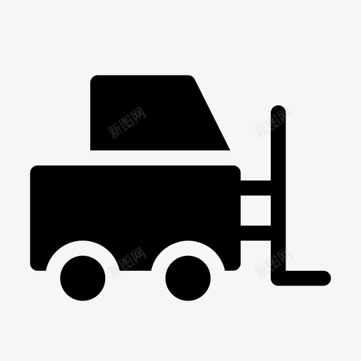 叉车货物工业图标svg_新图网 https://ixintu.com 仓储 包装运输 叉车 工业 物流 货物