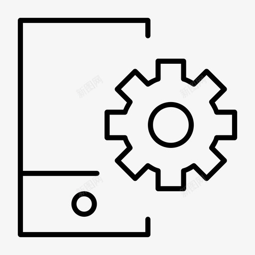 移动设置cog电话设置图标svg_新图网 https://ixintu.com cog 电话设置 移动设置