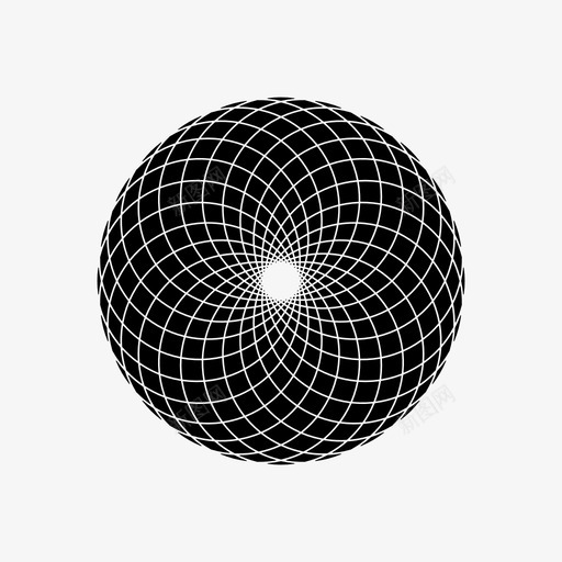 螺旋环面圆图案图标svg_新图网 https://ixintu.com 图案 圆 螺旋和圆 螺旋环面