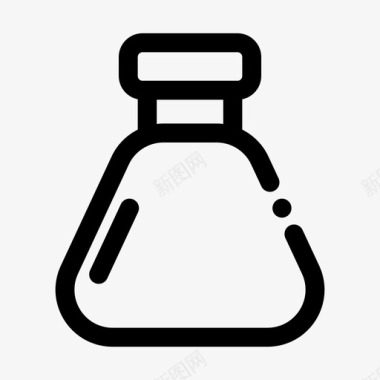 烧瓶化学玻璃器皿图标图标