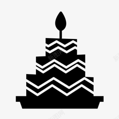 婚礼蛋糕生日蛋糕庆祝图标图标
