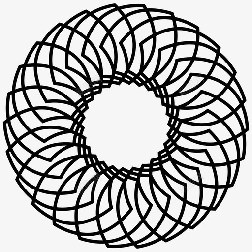 吉洛切圆装饰图标svg_新图网 https://ixintu.com 元素 吉洛切 吉洛切元素13 圆 对称 螺旋图 装饰