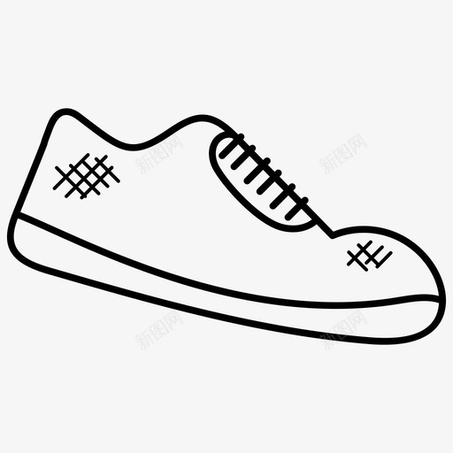 运动鞋男鞋购物涂鸦图标svg_新图网 https://ixintu.com 男鞋 购物涂鸦图标 运动鞋