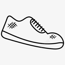 运动鞋涂鸦运动鞋男鞋购物涂鸦图标高清图片