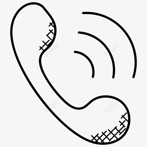 电话帮助热线热线图标svg_新图网 https://ixintu.com 帮助热线 热线 电话 电话接收器 通信涂鸦图标