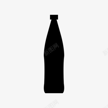 汽水瓶冷的饮料图标图标