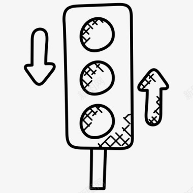 交通信号信号灯交通灯图标图标