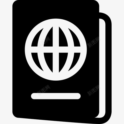 护照身份证旅行图标svg_新图网 https://ixintu.com 小黑 护照 旅行 签证 身份证