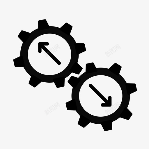 处理cogs进行中图标svg_新图网 https://ixintu.com cogs 处理 工作 网络和服务器管理 进行中