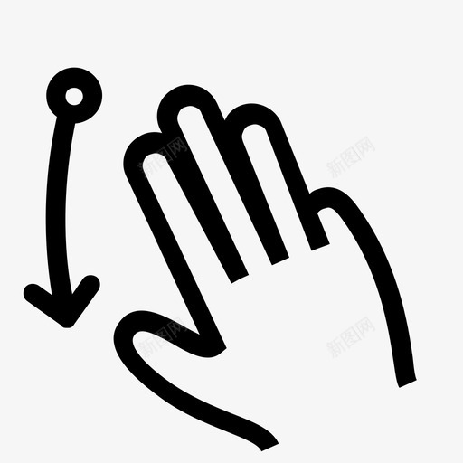 gesture_2f-swipe-down-51svg_新图网 https://ixintu.com gesture_2f-swipe-down-51