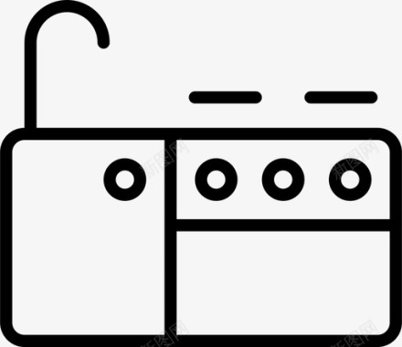 厨房橱柜烤箱图标图标