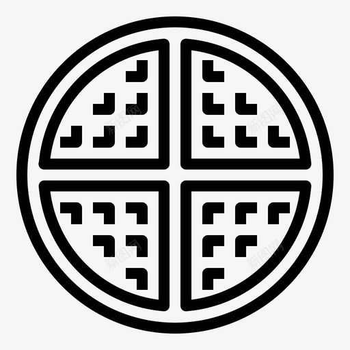 威化饼面包房烘焙图标svg_新图网 https://ixintu.com 华夫饼 威化饼 烘焙 烹饪 面包房