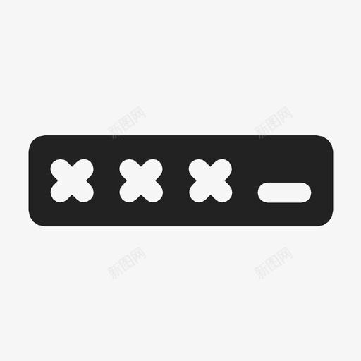 密码锁pin图标svg_新图网 https://ixintu.com pin 受保护 安全 密码 锁