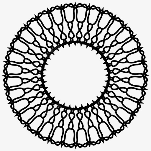 吉洛切圆装饰图标svg_新图网 https://ixintu.com 元素 吉洛切 吉洛切元素20 圆 对称 螺旋图 装饰