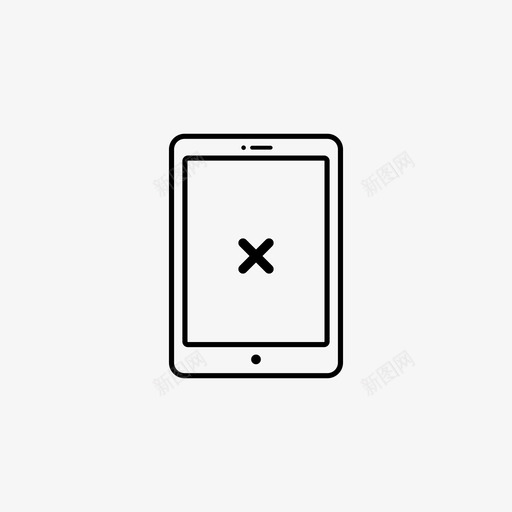 ipad错误评论图标svg_新图网 https://ixintu.com ipad x 平板电脑 设备集合 评论 错误