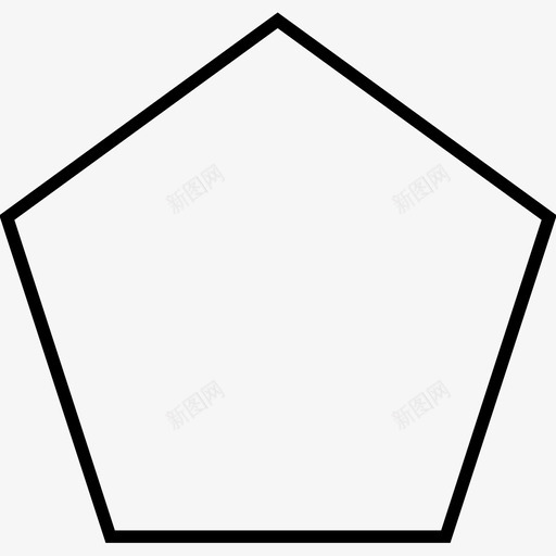 五边形等边场图标svg_新图网 https://ixintu.com 五边形 同角 场 平 平场 等边