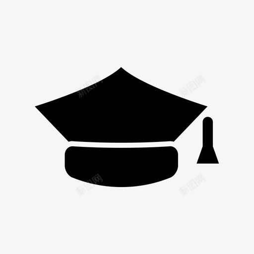 毕业帽水泥板学校设备图标svg_新图网 https://ixintu.com 学校设备 毕业帽 水泥板