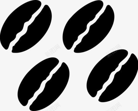 咖啡豆可可图标图标