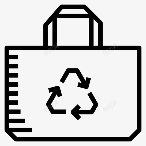 环保袋环保再利用图标svg_新图网 https://ixintu.com 再利用 环保 环保袋