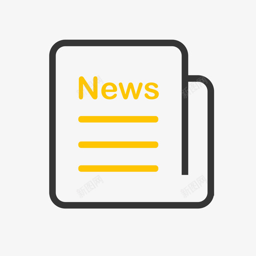 五院-newssvg_新图网 https://ixintu.com 五院-news 线性 多色 圆润