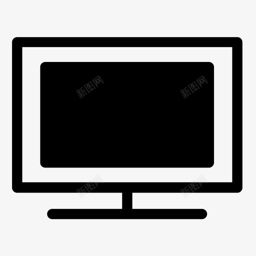 监视器显示器lcd图标svg_新图网 https://ixintu.com lcd 数字标牌 显示器 电视 监视器