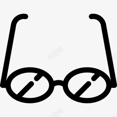 反光眼镜冒险眼镜直线眼镜图标图标
