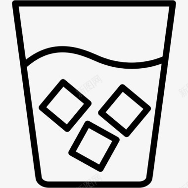 白兰地饮料玻璃杯图标图标