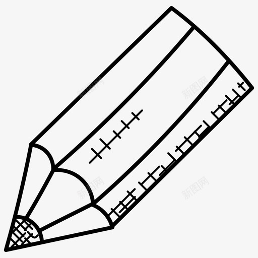 铅笔写作网络涂鸦图标svg_新图网 https://ixintu.com 写作 网络涂鸦图标 铅笔