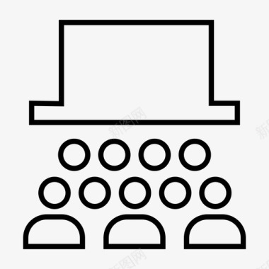 剧院屏幕电影院电影图标图标