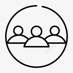 组管理人员图标图标