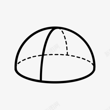 圆几何等轴测图标图标