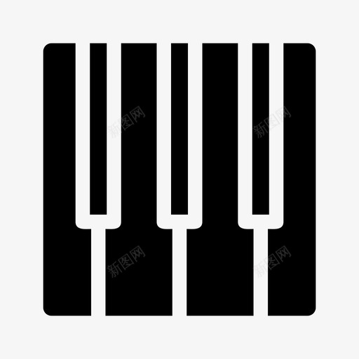 风琴乐器键盘图标svg_新图网 https://ixintu.com 乐器 钢琴 键盘 音乐 风琴