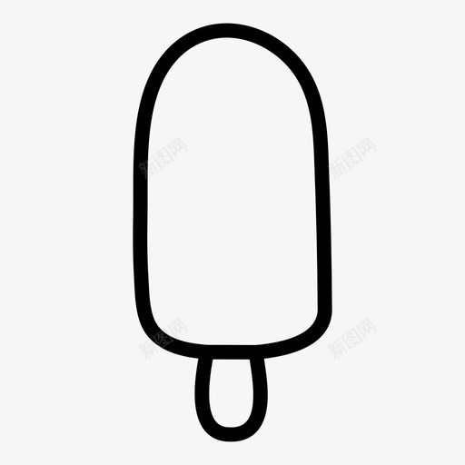 冰棒食物冰图标svg_新图网 https://ixintu.com 冰 冰棒 冰淇淋 糖 食物