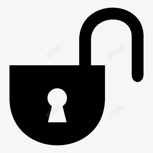 锁引导favicon图标svg_新图网 https://ixintu.com favicon navicon 响应按钮 安全 引导 锁