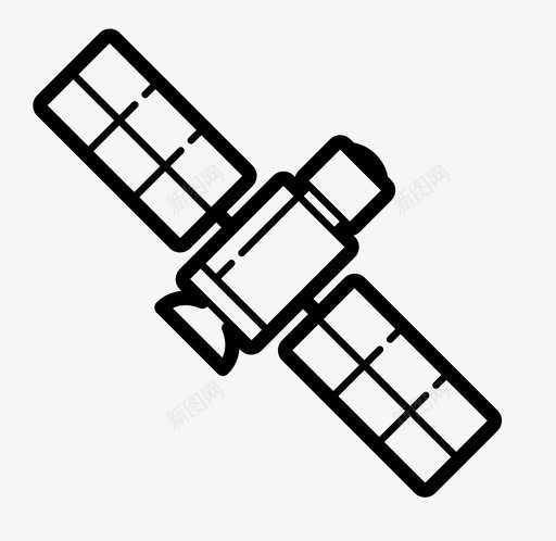 卫星轨道太空图标svg_新图网 https://ixintu.com 卫星 太空 空间站 轨道