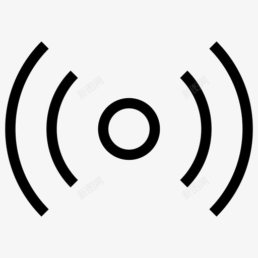 信号分发共享图标svg_新图网 https://ixintu.com 信号 共享 分发 基本网络图标2 声音 波形