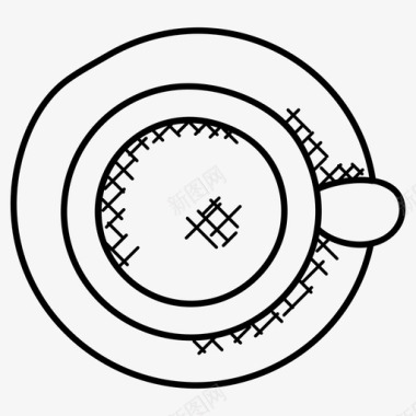 茶杯咖啡杯陶器图标图标