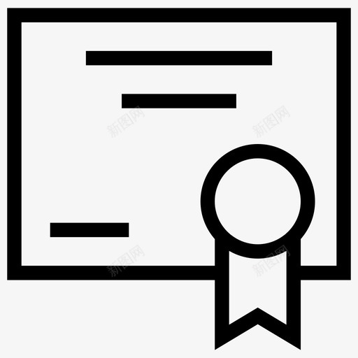 证书保证奖励图标svg_新图网 https://ixintu.com 保证 奖励 必要的网络图标4 文件 证书
