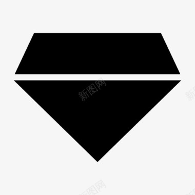 钻石财产财富图标图标