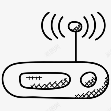 互联网路由器互联网调制解调器wifi热点图标图标