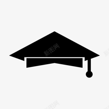 毕业帽学院学生图标图标