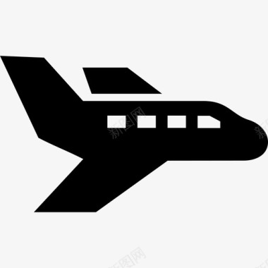 私人飞机飞机运输和物流图标图标