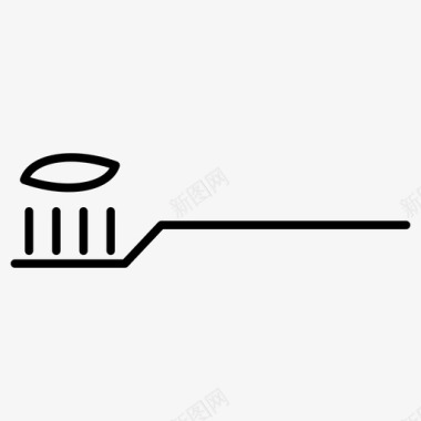 牙刷刷牙牙膏图标图标